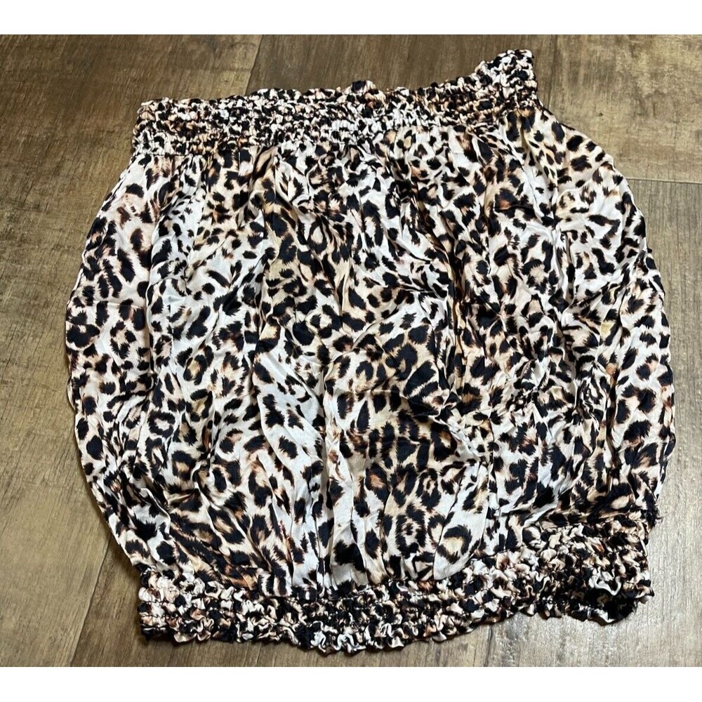 Sosia Top Womens Blouse 22" Chest Animal Print Stretch Top & Bottom Italy